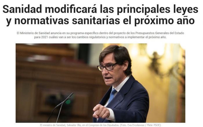 Anuncio Modificación Ley 44/2003 (LOPS): Trabajo Social Sanitario