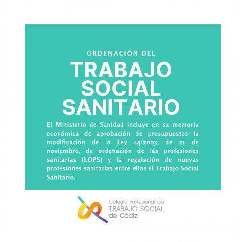 Novedades en torno a la ordenación del Trabajo Social Sanitario