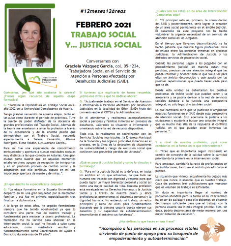 #12meses12áreas | Febrero, Trabajo social y... Justicia Social