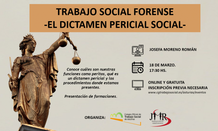WEBINAR GRATUITA | Trabajo Social Forense, el Dictamen Pericial Social