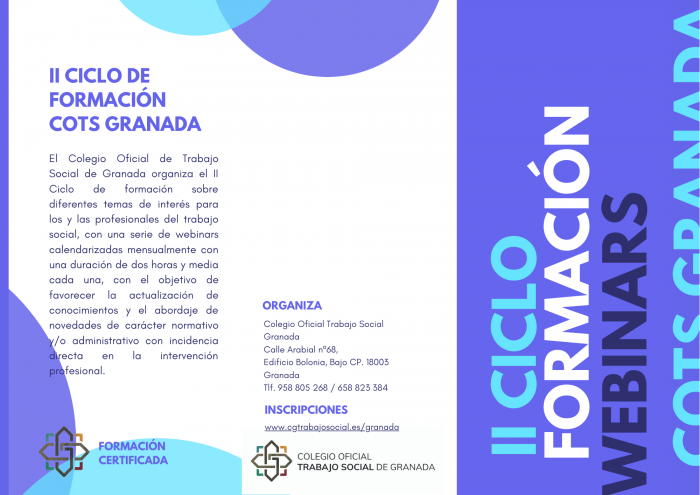 NUEVO CICLO DE FORMACIÓN COTS Granada. Abierta inscripción