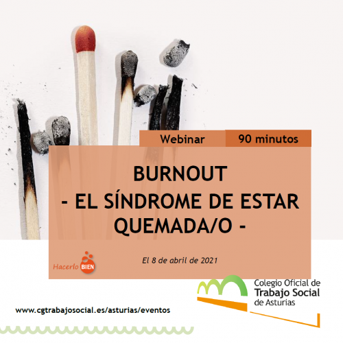FORMACIÓN COTSA | Burnout. el síndrome de estar quemada/o -Eebinar-