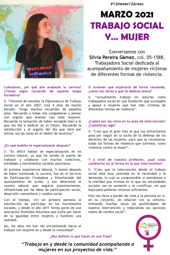 #12meses12áreas | Marzo, Trabajo social y... Mujer