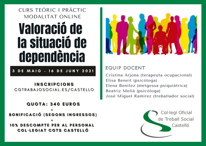 COTS Castelló organitza el Curs de Valoració de la Situació de Dependència