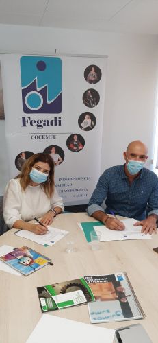 EL COLEGIO PROFESIONAL DE TRABAJO SOCIAL SELLA SU COMPROMISO DE COLABORACIÓN MUTUA CON FEGADI COCEMFE