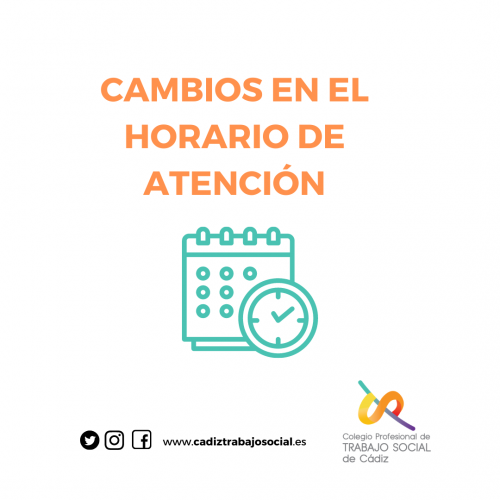 Cambios en el horario de atención de los miércoles del mes de junio