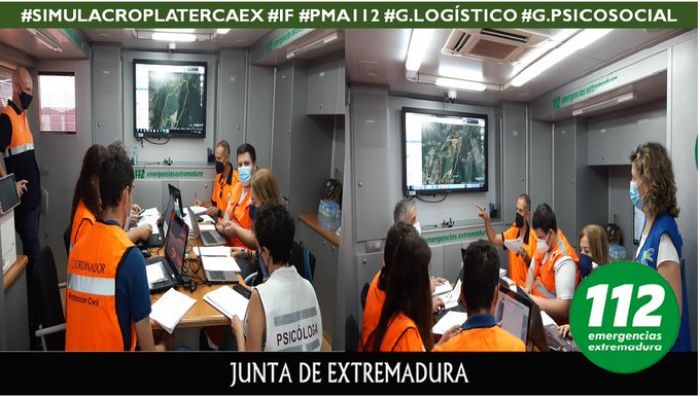 PARTICIPACIÓN DEL GISEEX EN SIMULACRO PLATERCAEX. INCENDIOS FORESTALES.
