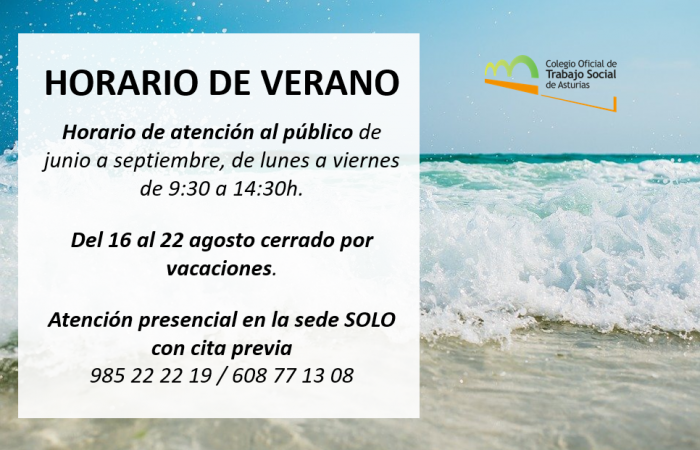 Horario de verano + vacaciones COTSA