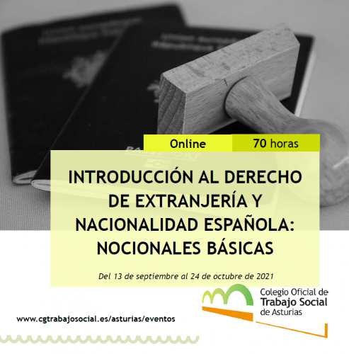 FORMACIÓN | Introducción al Derecho de Extranjería y nacionalidad española: nociones básicas