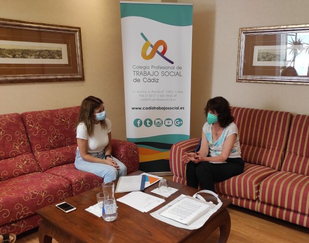 El Colegio Profesional de Trabajo Social de Cádiz se reúne con el grupo municipal Ciudadanos Cádiz.