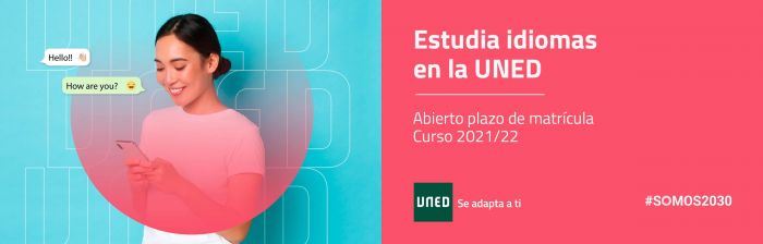 Curso académico de idiomas 2021/2022 UNED. Descuento para trabajadores/as sociales colegiados/as