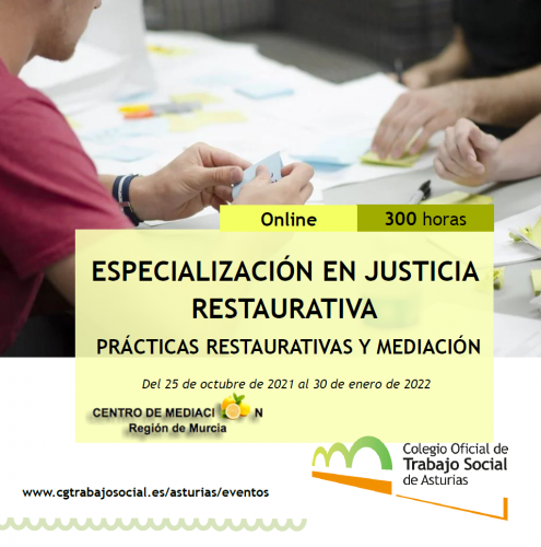 FORMACIÓN | Especialización en Justicia Restaurativa: prácticas restaurativas y mediación