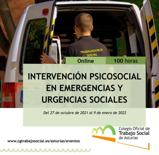 FORMACIÓN | Intervención psicosocial en emergencias y urgencias sociales