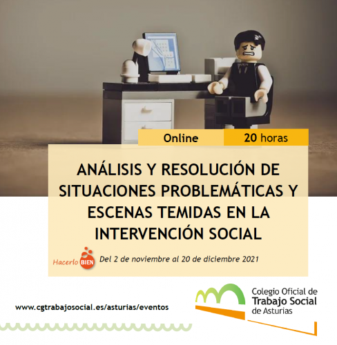 FORMACIÓN l Análisis y resolución de situaciones problemáticas y escenas temidas en la intervención social