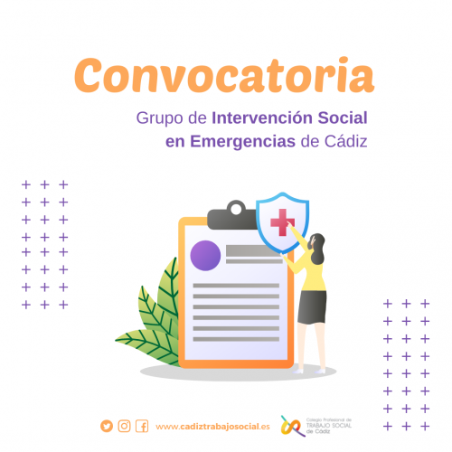 Se abre convocatoria para participar del Grupo de Intervención Social en Emergencias de Cádiz