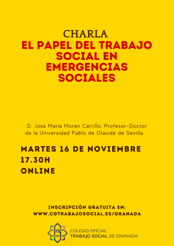Charla informativa sobre el papel del Trabajo Social en emergencias
