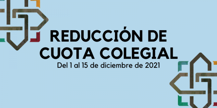 ABIERTO PLAZO PARA SOLICITAR REDUCCIÓN DE CUOTA COLEGIAL POR DESEMPLEO