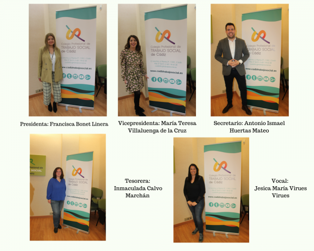 Actual Junta de Gobierno del Colegio Profesional de Cádiz