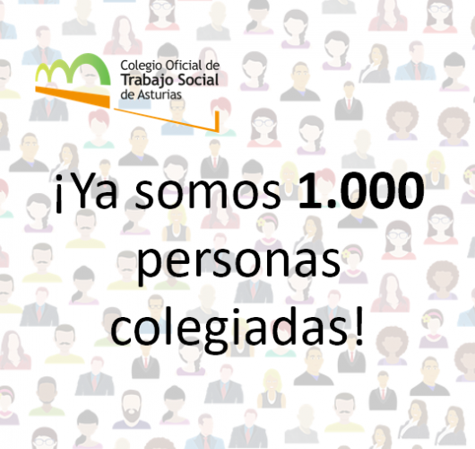 ¡Ya somos 1.000 personas colegiadas!