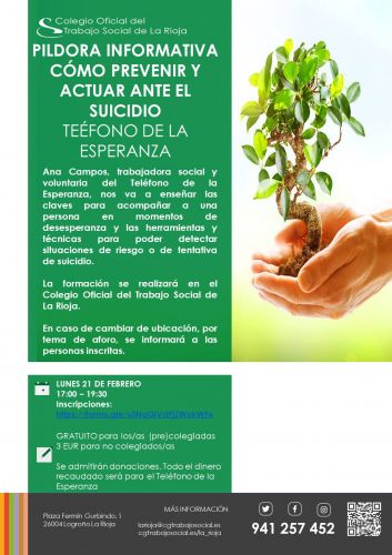 PILDORA INFORMATIVA: COMO PREVENIR Y ACTUAR CONTRA EL SUICIDIO