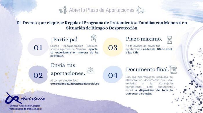 Proyecto de Decreto por el que se regula el programa de tratamiento a familias con menores en situación de riesgo o desprotección