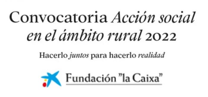 Convocatoria Acción social en el ámbito rural