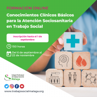 Curso "Conocimientos Clínicos Básicos para la Atención Sociosanitaria en Trabajo Social"