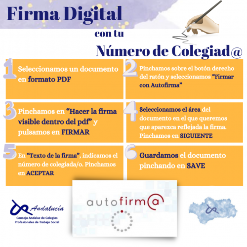 Firma digitalmente con tu número de colegiación