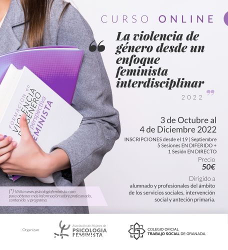 NUEVO CURSO. La violencia de género desde un enfoque feminista interdisciplinar