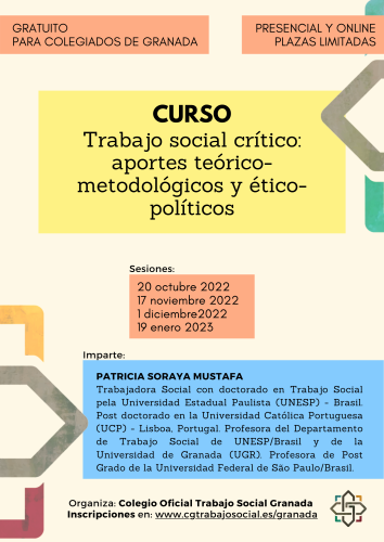 CURSO GRATUITO Trabajo Social Crítico: aportes teórico-metodológicos y ético-políticos