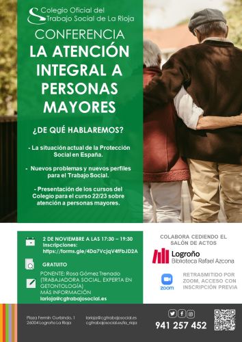 CONFERENCIA LA ATENCION INTEGRAL A PERSONAS MAYORES