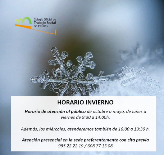 HORARIO | Horario de invierno