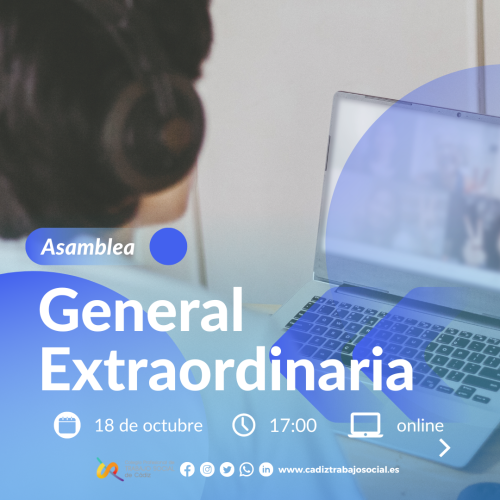 Convocatoria de Asamblea General Extraordinaria. 18 de octubre de 2022.