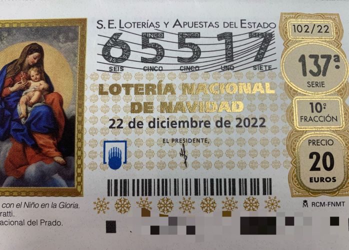 LOTERÍA DE NAVIDAD YA DISPONIBLE!