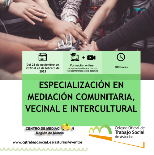 FORMACIÓN | Especialización en mediación comunitaria, vecinal e intercultural