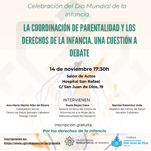 JORNADA GRATUITA. La Coordinación de parentalidad y los derechos de la infancia. Una cuestión a debate. 14 noviembre 17.30h