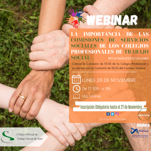 Webinar: La Importancia de las Comisiones de Servicios Sociales de los Colegios Profesionales de Trabajo Social