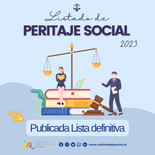 Publicada la Lista definitiva de Peritaje 2023