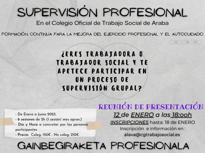 GAINBEGIRAKETA PROFESIONALA / SUPERVISIÓN PROFESIONAL