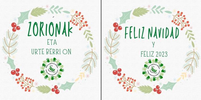 FELIZ NAVIDAD Y PROSPERO AÑO NUEVO 2023 ZORIONAK ETA URTE BERRI ON
