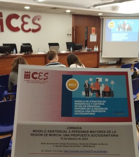 El Colegio participa en el estudio y asiste a la jornada del CES sobre el Modelo de atención en residencias y centros de día de personas mayores de la Región de Murcia: una propuesta sociosanitaria