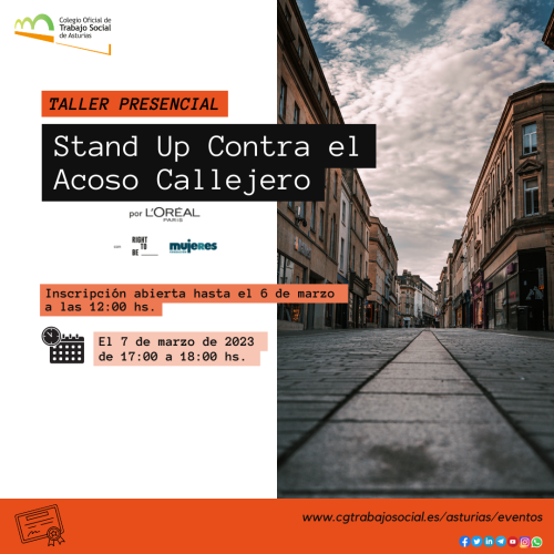 TALLER GRATUITO l Stand Up contra el acoso callejero