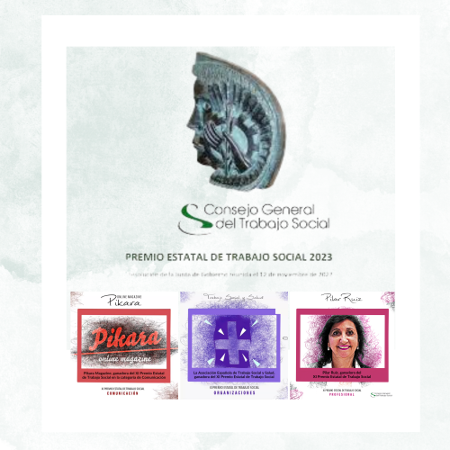 Ganadoras/es del XI Premio Estatal de Trabajo Social en la categoría Profesional.