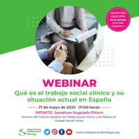 Webinar "Qué es el trabajo social clínico y su situación actual en España"