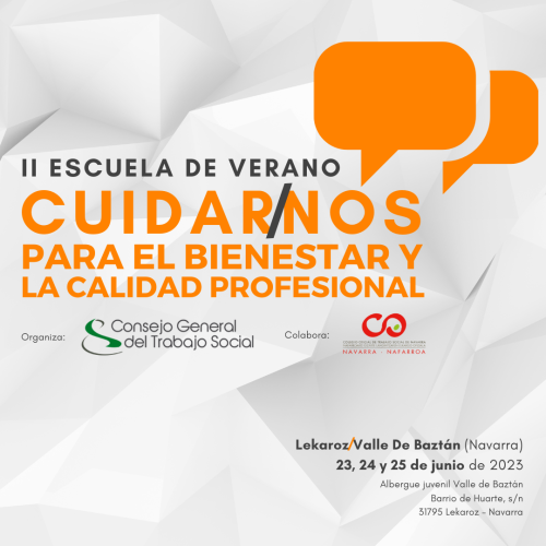 Udako eskola: Zaindu ongizate eta kalitate profesionalerako. / Escuela de verano: Cuidar/nos para el bienestar y la calidad profesional.