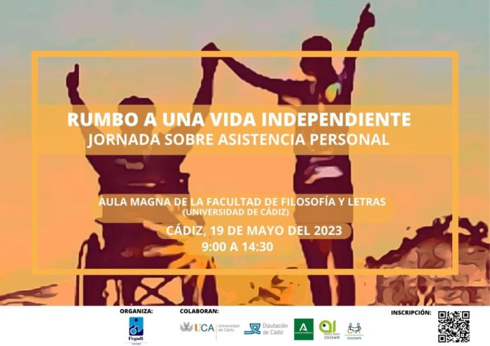 Jornada sobre asistencia personal de FEGADI "Rumbo a una vida independiente" 19 de mayo, Cádiz.
