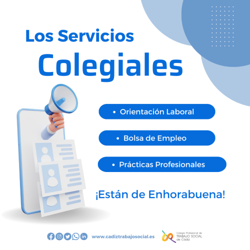 Los servicios colegiales de orientación laboral, bolsa de empleo y prácticas profesionales están de enhorabuena. Gracias a estos servicios, varios colegiados/as han encontrado oportunidades laborales