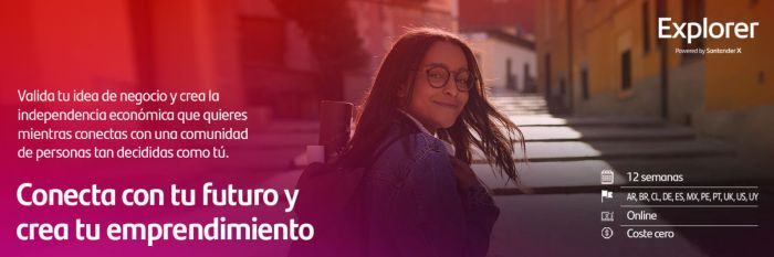 Programa gratuito Explorer de Santander Universidades.