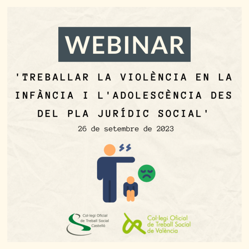 12 de setembre: obri la inscripció de la sessió formativa ‘Treballar la violència en la infància i l’adolescència des del pla jurídic social’