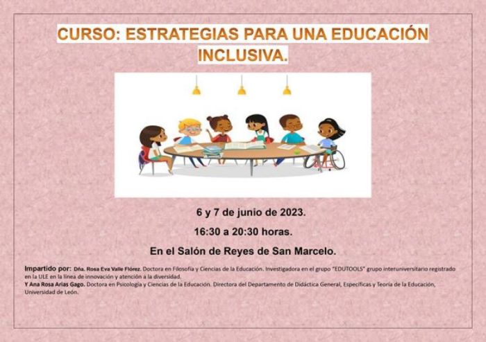 CURSO ESTRATEGIAS PARA UNA EDUCACIÓN INCLUSIVA ORGANIZADO POR CONSEJO MUNICIPAL PARA LA DISCAPACIDAD